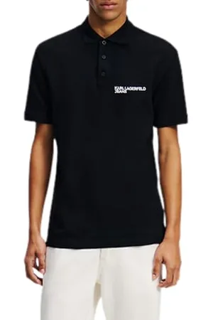Karl Lagerfeld Slim Logo Tee, Men, Black, T-Shirt, , XL