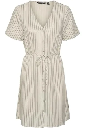 VERO MODA VMMYMILO SS V-Neck Dress WVN GA NOOS, , S