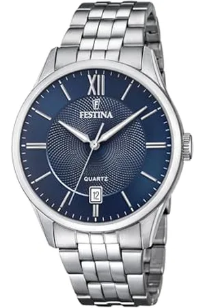 Festina Męski analogowy zegarek kwarcowy z bransoletką ze stali szlachetnej F20425/2