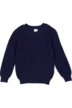 Green Cotton Chłopięcy sweter z dzianiny Chunky, , 110