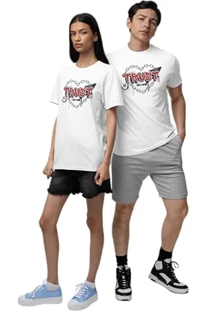 REPUBLIC OF CALIFORNIA Unisex URCTS021-L-WH Trust-No-One-T-Shirt- , L, , L