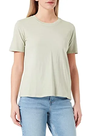 JDY ONLY Damska koszulka farock S/S O-Neck Top JRS Noos, szary mineralny/szczegóły: wash, S