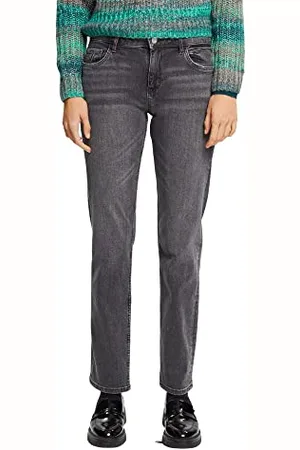 ESPRIT Edc by Damskie jeansy 112CC1B318, Odzież Damska, 922/GREY MEDIUM WASH, 24/32