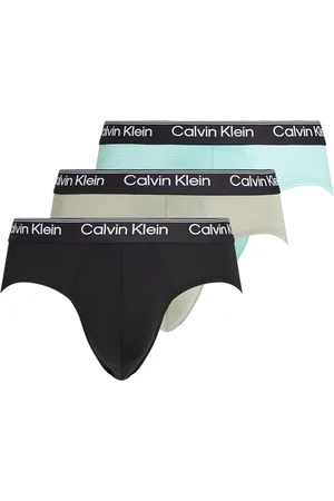 Calvin Klein Męskie figi biodrowe, 3PK 000NB2568A, Multi (BLK, liść palmy STR_BEAU BL, F MAUVE), M, , M
