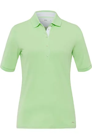 Brax Damska koszulka polo w stylu Cleo Pique Polo SOLID z bawełny koszulka polo, Kraina Lodu Apple, 38, , 38