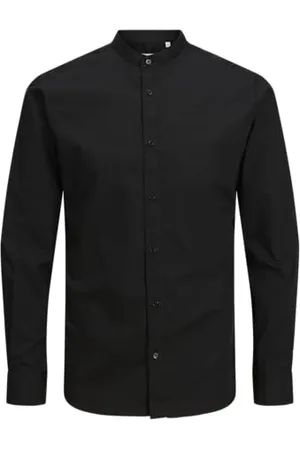 JACK & JONES Męska koszula Jjjoe Ls Plain Mao Pls, , 4XL