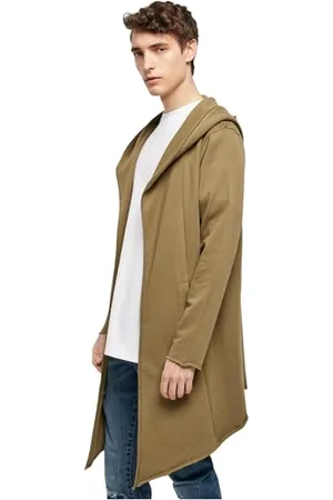 Urban classics Męska kurtka Long Hooded Open Edge Cardigan, długa bluza z kapturem w wielu kolorach, rozmiary XS - 5XL, , S