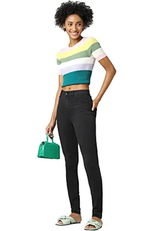 ONLY PIECES Onlmila-iris Hw Lank Sk Leg Dnm Pimbox damskie, , M / 30L