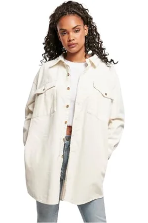 Urban classics Damska koszula z długim rękawem Corduroy, , 3XL