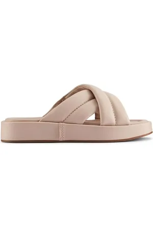 Clarks Premium Damskie sandały Alda Glide Slide, jasnoróżowe Lea, 6,5 UK, , 39.5 EU
