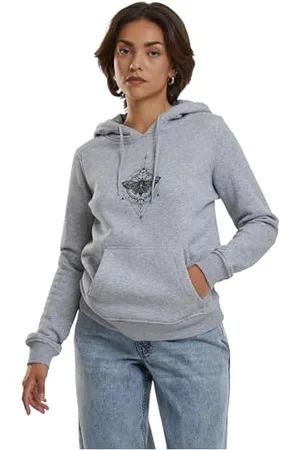 Mister Tee Damska bluza z kapturem Moth Heather Hooded, , M