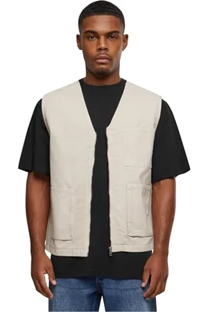 Urban classics Męska kamizelka Organic Cotton Vest Cloud XXL, , XXL
