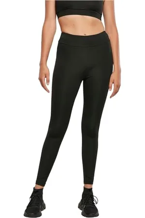 Urban classics Damskie legginsy z materiału pochodzącego z recyklingu, ściśle przylegające spodnie sportowe dla kobiet, z recyklingu, legginsy z wysokim stanem, rozmiary XS - 5XL, , M