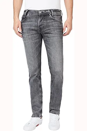 Pepe Jeans Stanley obcisłe dżinsy męskie, Szary (Denim-vz6), 28W / 32L