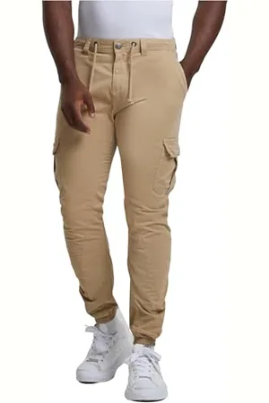 Urban classics Męskie spodnie cargo do joggingu, luźne spodnie cargo dla mężczyzn, dostępne w wielu wariantach kolorystycznych, rozmiary XS-5XL, , S