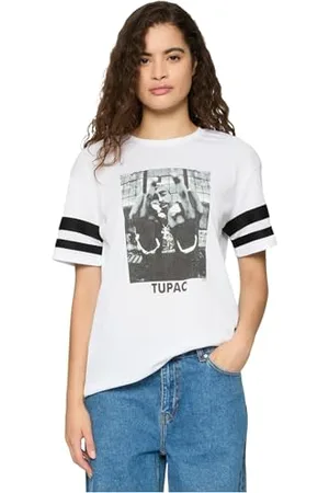 Mister Tee Damska koszulka w paski 2Pac, , S