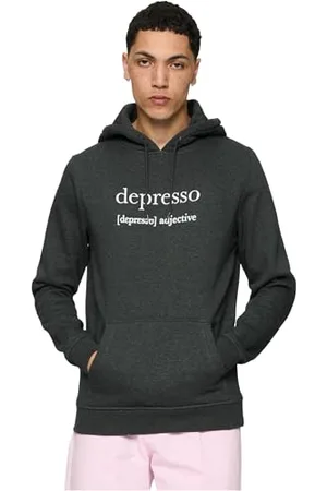 Mister Tee Męska bluza z kapturem Depresso, , S