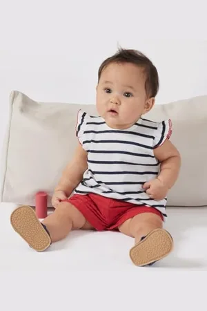 Petit Bateau Bluzka z krótkim rękawem dla dziewczynki, , 3 lat