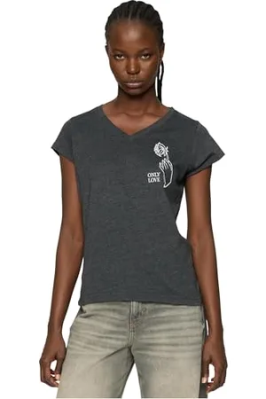 Mister Tee Damski T-shirt Ladies Only Love Tee, T-shirt z nadrukiem dla kobiet, Graphic T-Shirt, bawełna, , L