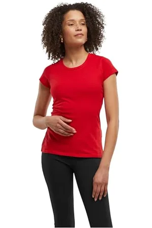 Build Your Brand Damski T-shirt Basic Tee, krótki rękaw, damski T-shirt z okrągłym dekoltem z bawełny, dostępny w wielu kolorach, rozmiary XS-5XL, , L