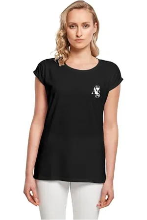 Mister Tee Damski T-shirt bez kołnierza, , S, , S
