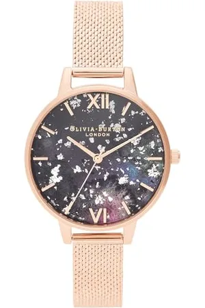 Olivia Burton Analogowy Zegarek Kwarcowy dla Kobiet z Bransoletą ze Stali Nierdzewnej w Kolorze Różowego Złota, OB16GD33