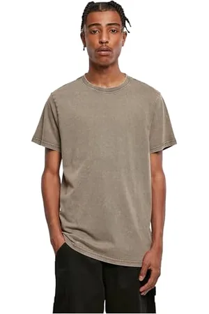 Build Your Brand Męska koszulka Acid Washed Round Neck Tee, , 3XL
