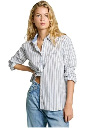 Pepe Jeans Damska koszula CLEVER, niebieska (STEEL BLUE), S, , S