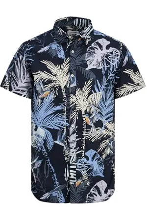 JACK & JONES Męska koszulka Jjhawaii AOP Ss, Sky Captain, L, , L