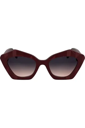Karl Lagerfeld Unisex KL6199S okulary przeciwsłoneczne, burgundowe, 53, , 53 EU