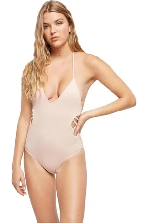 Urban classics Damski kostium kąpielowy z prążkowanego materiału bikini, dwuczęściowy, wykonany z delikatnego materiału prążkowanego, dostępny w 2 kolorach, rozmiary XS - XXL, , L