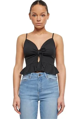 Urban classics Damski T-shirt damski Heavy Organic Oversized Cropped Tee, Crop T-Shirt dla kobiet, pół rękawy, bawełna organiczna, dostępna w rozmiarach XS - 5XL, , XL