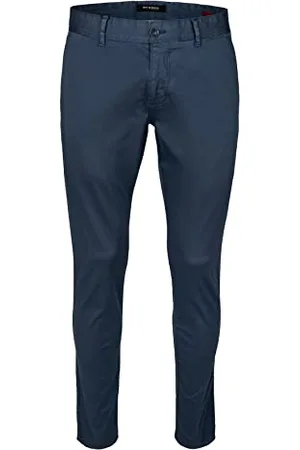 Roy Robson Męskie chinosy, spodnie materiałowe, slim fit, stretch, ciemnoniebieski, 34W / 36L