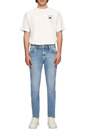 LTB Jeans Męskie Hollywood 300 - Straight Mid Rise Basic-5-Pocket Light Wash niebieskie z mieszanki bawełny - rozmiar W30L30, , 30W / 30L