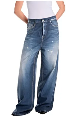 Replay Damskie dżinsy Baggy Oversize Margott AI Wash, , 26W / 30L