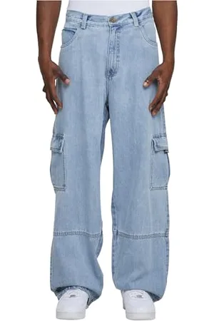 Southpole Męskie dżinsy Cargo Denim Pants, Baggy dżinsy z kieszeniami cargo, krój oversize, , 31