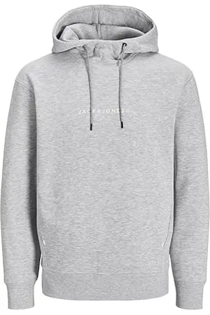 JACK & JONES Jjtree Sweat Hood Pls męska bluza z kapturem, , 5XL duże rozmiary