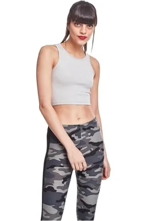 Urban classics Damska koszulka z długim rękawem Rib Cropped TB2215