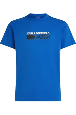 Karl Lagerfeld Slim Logo Tee, Men, Blue, T-shirt, niebieski, L