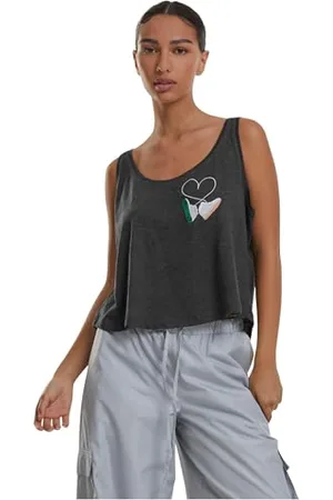 Mister Tee Damska koszulka damska Kicks Love EMB Tank, koszulka z nadrukiem Tank Top dla kobiet, krótki krój, , L