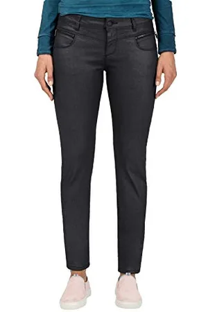 Timezone Damskie dżinsy Sadetz Slim, czarny (Black Shiny Wash 9846), 26W x 32L