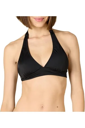 Amazon Damski top bikini wiązany wiązany na szyi (dostępny w dużych rozmiarach), , XS