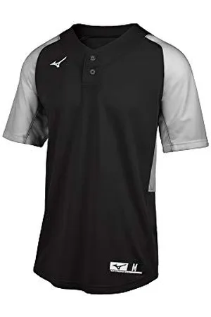 Mizuno Męska koszulka baseballowa Aerolite z 2 guzikami, , L