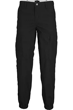 JACK & JONES Męskie spodnie cargo JPSTKARL JJJFLINT SA Cuffed Cargoh, czarne, 29/32, , 29W / 32L