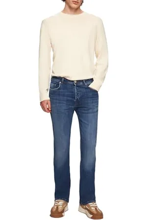 LTB Jeans Męski Tinman 400 - Bootcut Mid Rise Basic-5-Pocket Dark Wash z mieszanki bawełny - rozmiar W30L32, , 30W / 32L