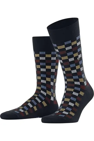 Burlington Mężczyźni Skarpety Mosaic Affair M So bawełna z wzorem 1 Para, , 40-46