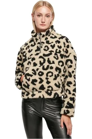 Urban classics Damska kurtka z dzianiny AOP Sherpa Troyer, , M