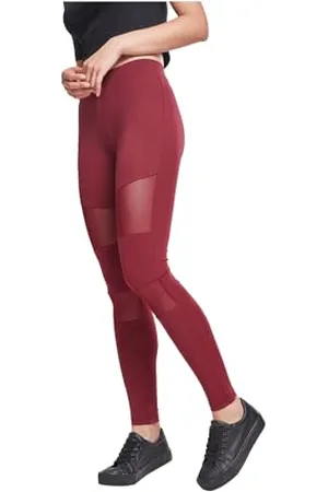 Urban classics Damskie legginsy z wstawkami z siateczki, damskie legginsy z siateczki, dostępne w wielu wariantach kolorystycznych, rozmiary XS - 5XL, , S