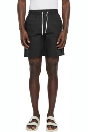 Urban classics Męskie szorty Basic Seersucker, czarne XXL, , XXL