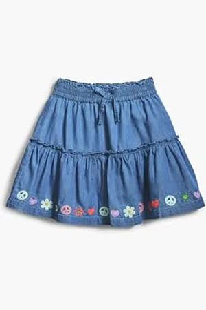Desigual Skirt_tila, niebieski, 4 lata, dla dziewczynek i dziewcząt, , 4 lat